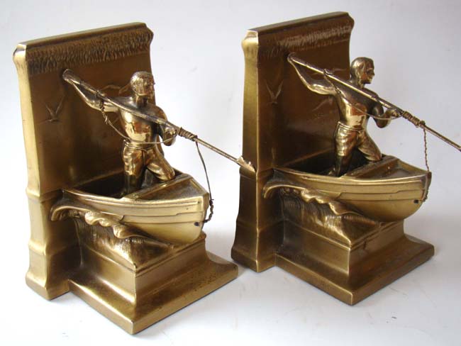 A nice pair of vintage New Bedford Whaler Bookends